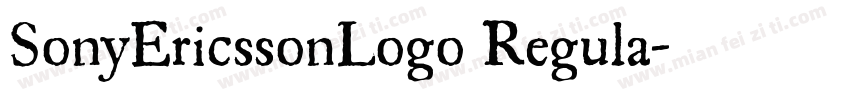 SonyEricssonLogo Regula字体转换
